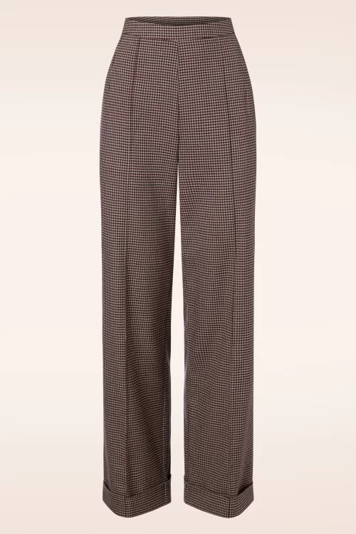 Glamour Bunny Business Babe Dakota checkered pantalon in multi