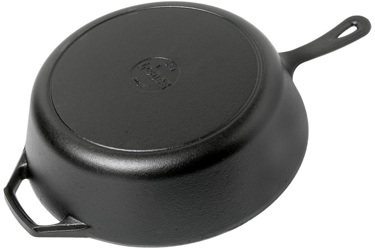 Lodge Cast Iron Deep Skillet diepe koekenpan L10DSK3, inhoud ca. 4,7 L