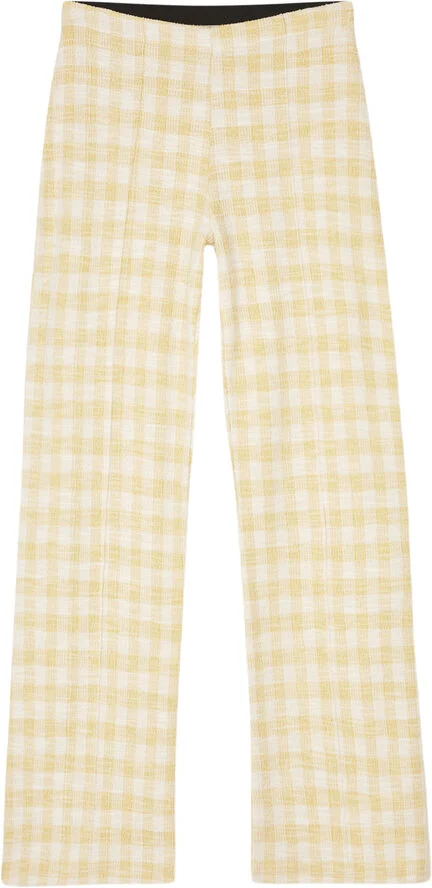 Mads Nørgaard - Copenhagen Boucle Jersey Pirla Pants Gul hvid tern