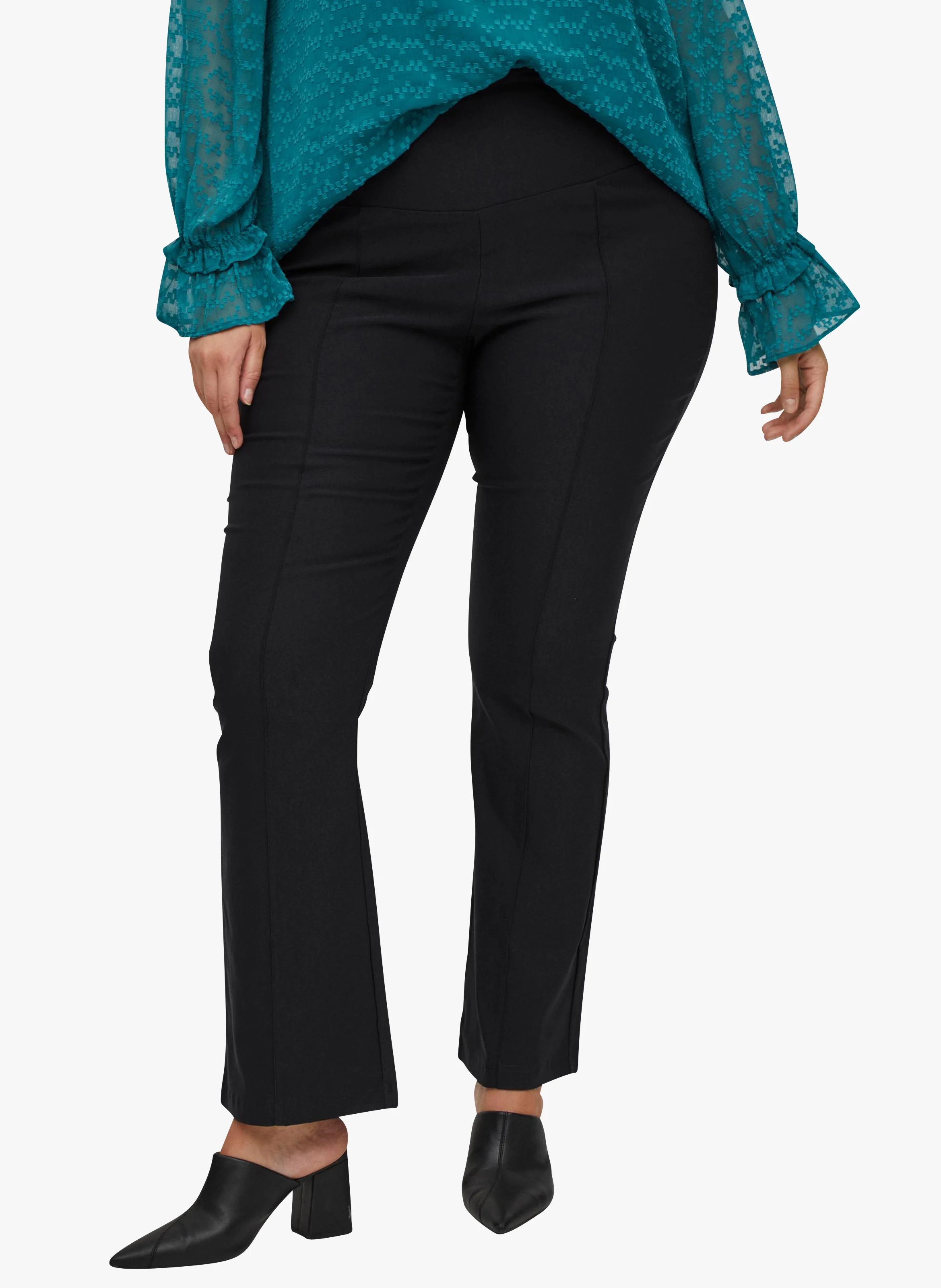 Pantalon droit coupe droite| Noir