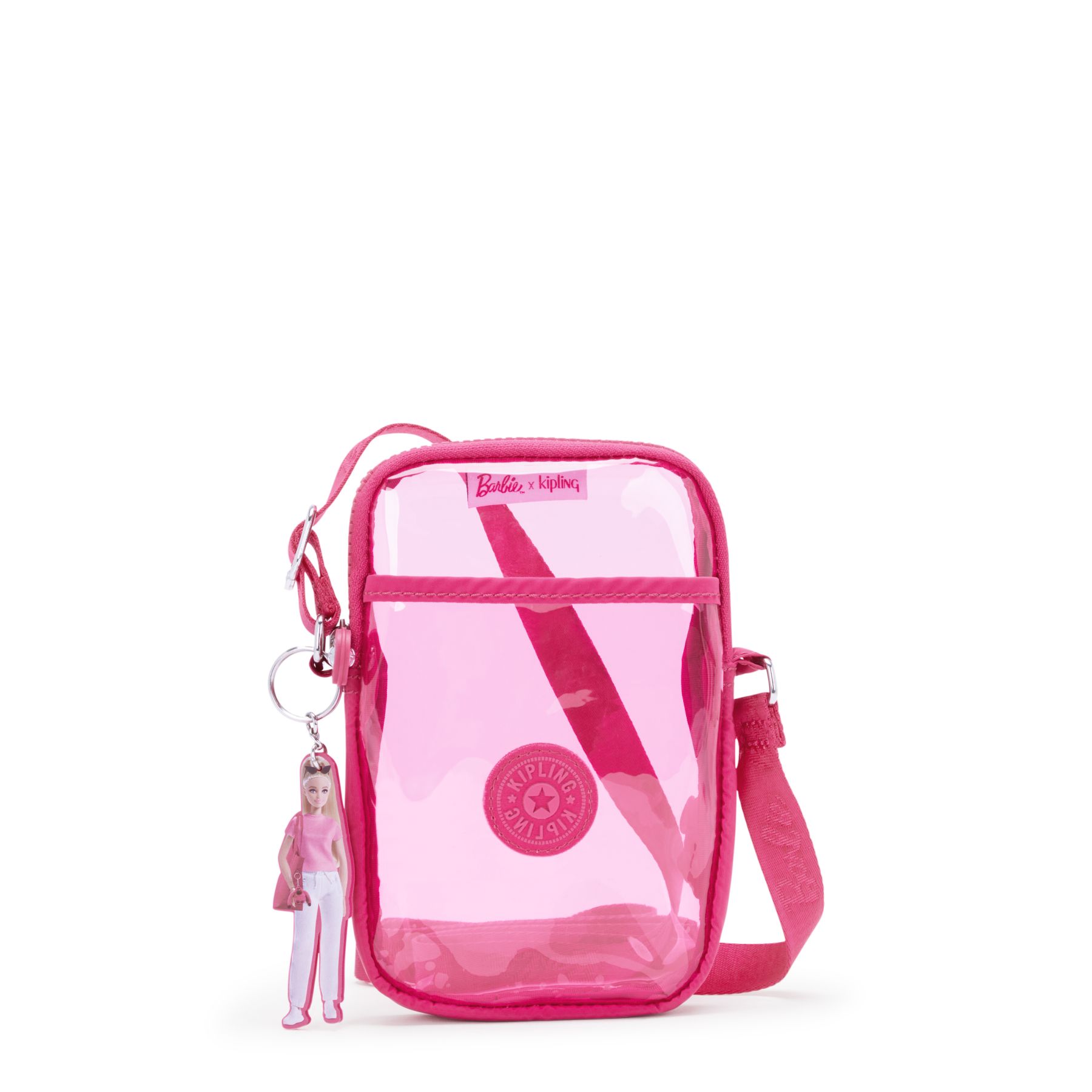 TALLY Sac pour téléphone Barbie™ Tally avec bandoulières réglables - Power Pink Transpant
