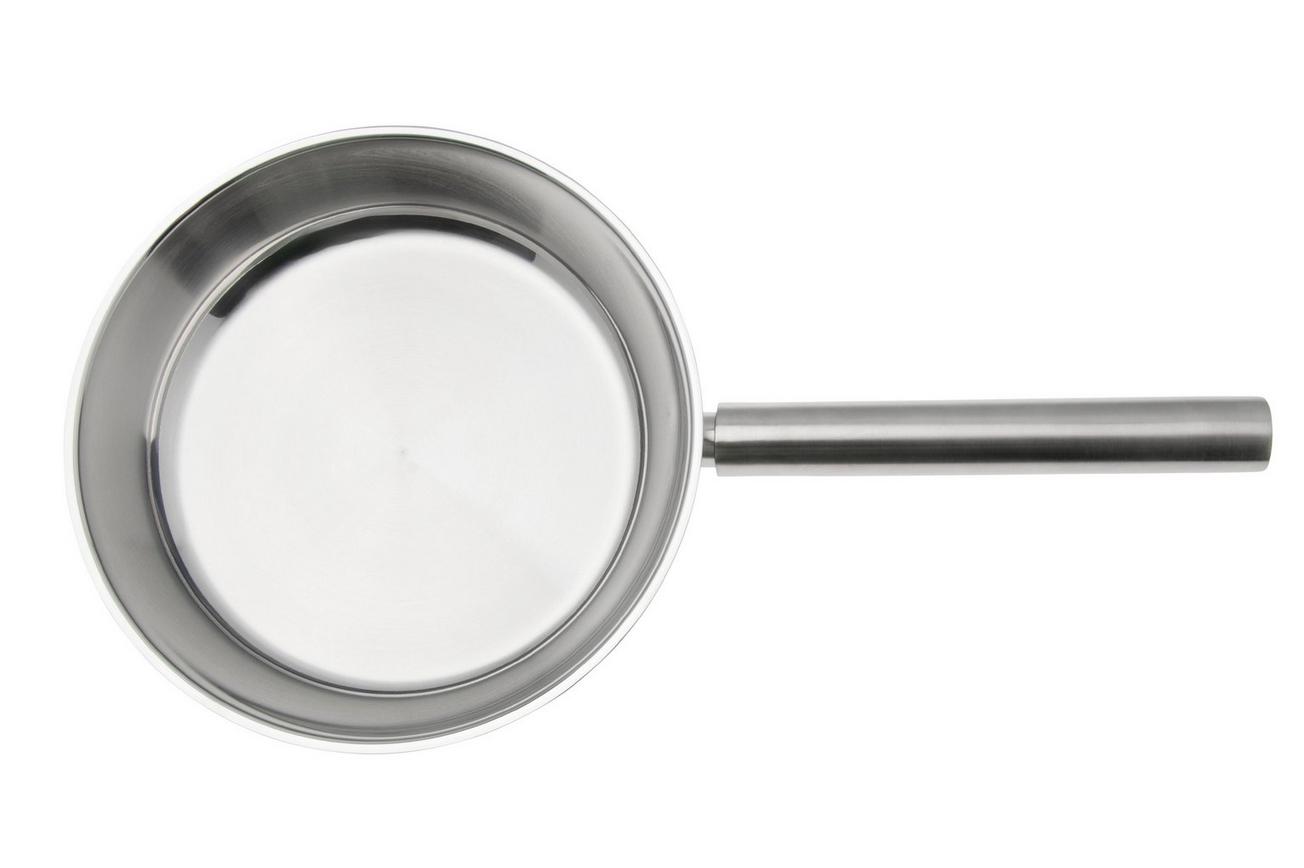 Combekk SUS-Y Pro 151124 Uncoated Recycled Stainless Steel, koekenpan, 24 cm