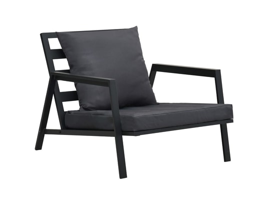 LES TENDANCES - Salon extérieur Salon de jardin-gris-4 places-151x96x70-251281