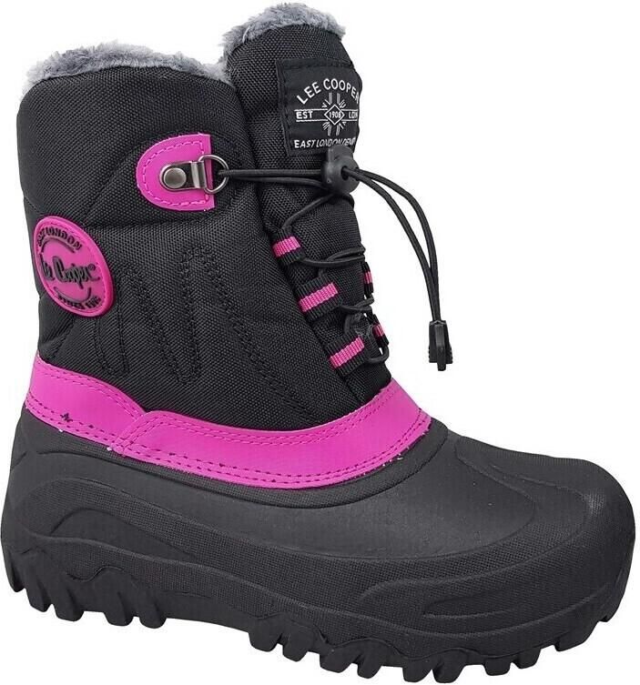 Lee Cooper czarno-różowe Kinderen Winterschoenen Zwart