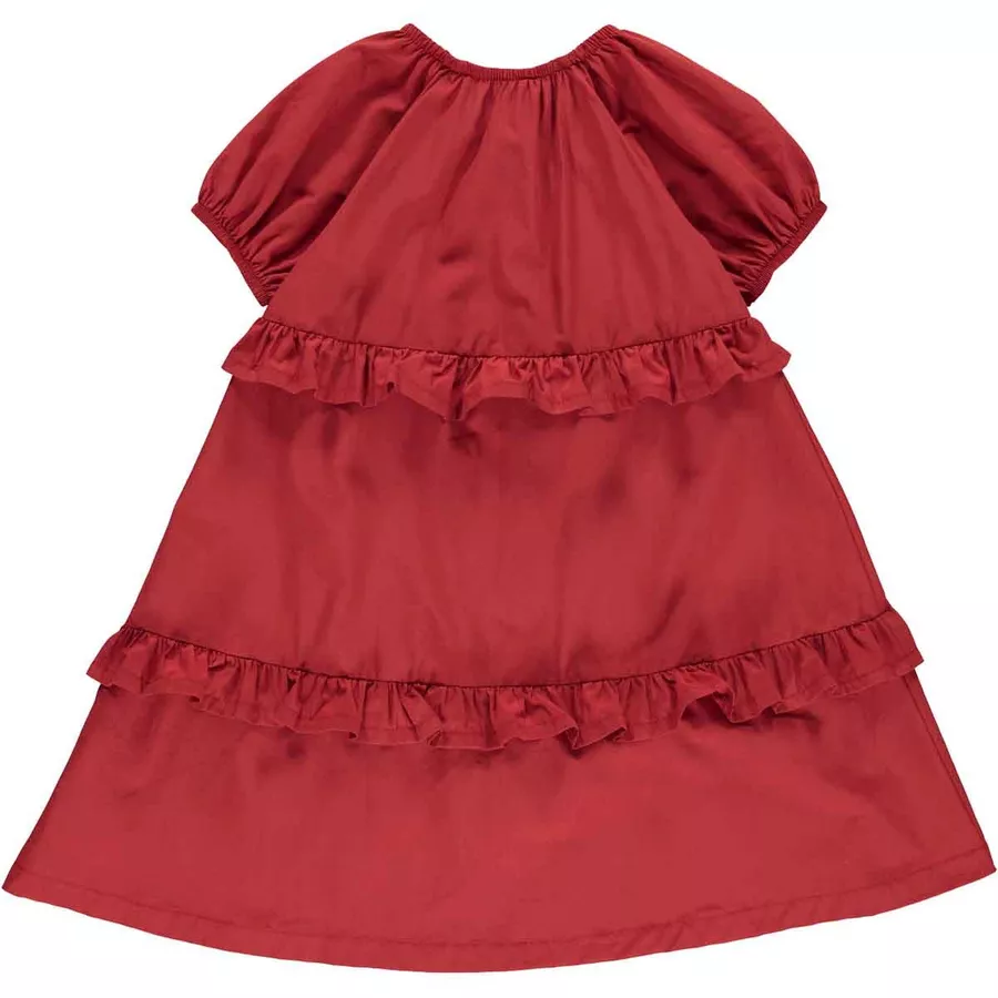 Müsli Kurzarmkleid Berryred