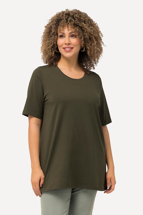 T-Shirt, A-Linie, Rundhalsausschnitt, Halbarm