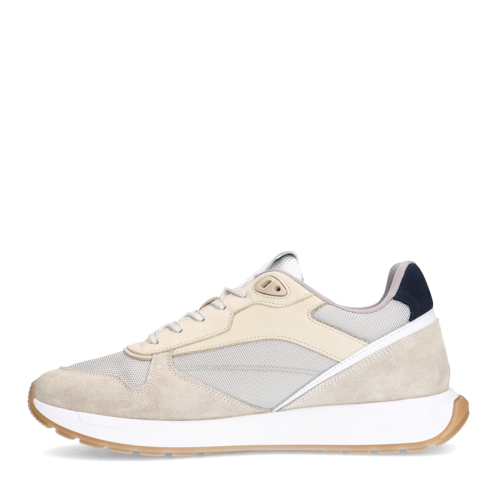 Beige leren sneakers