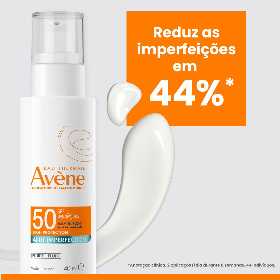 AVENE  Protetor Solar Fluído Anti-Imperfeições SPF50 - 40ml