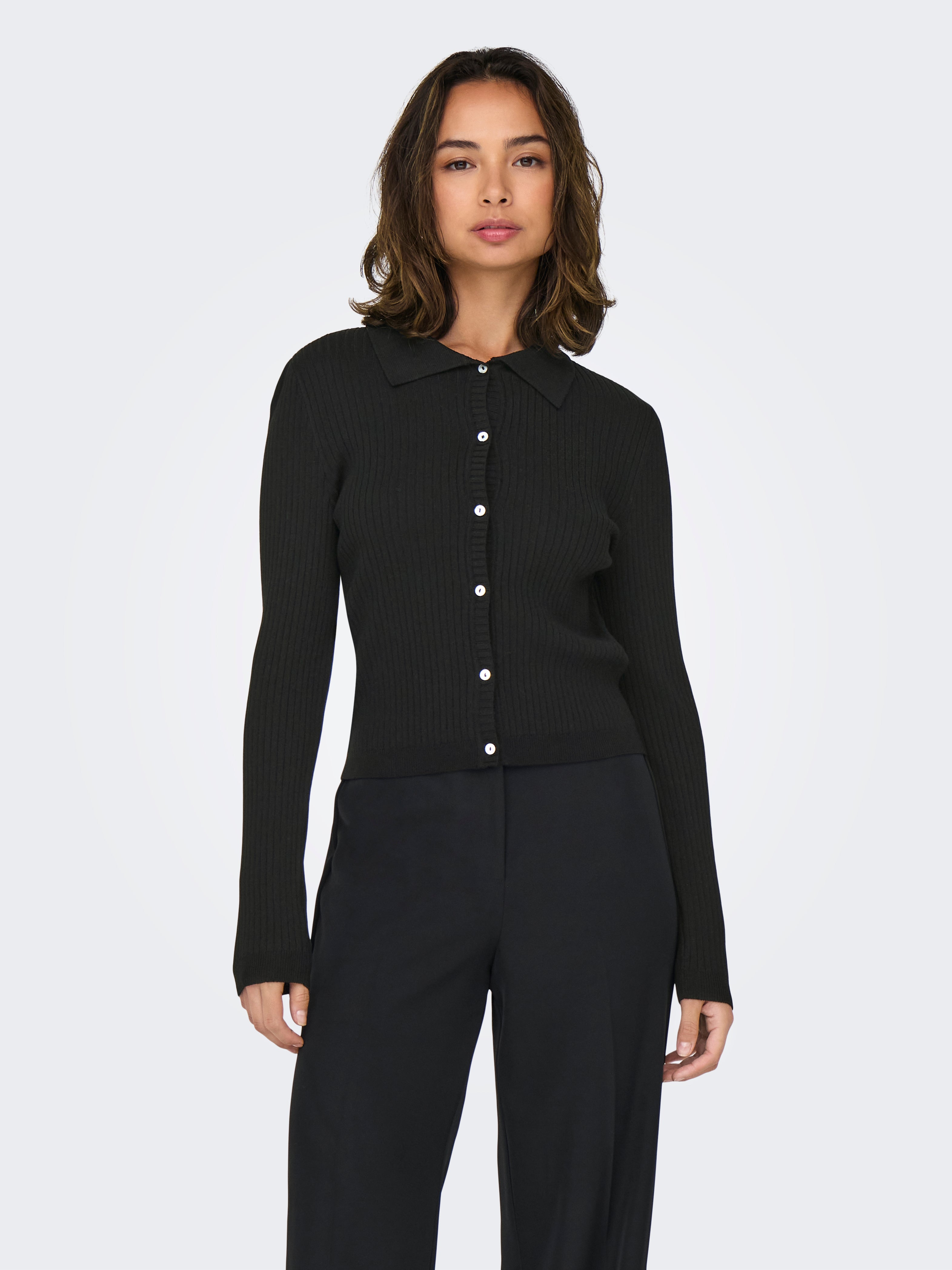 ONLKAYA Strickjacke Black