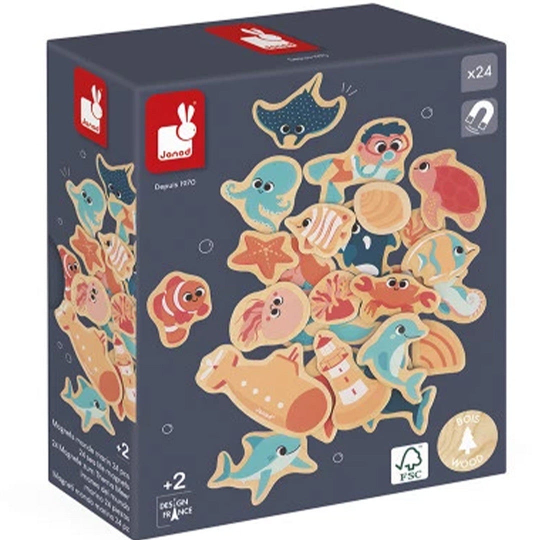 Janod magneten zeedieren - 24st