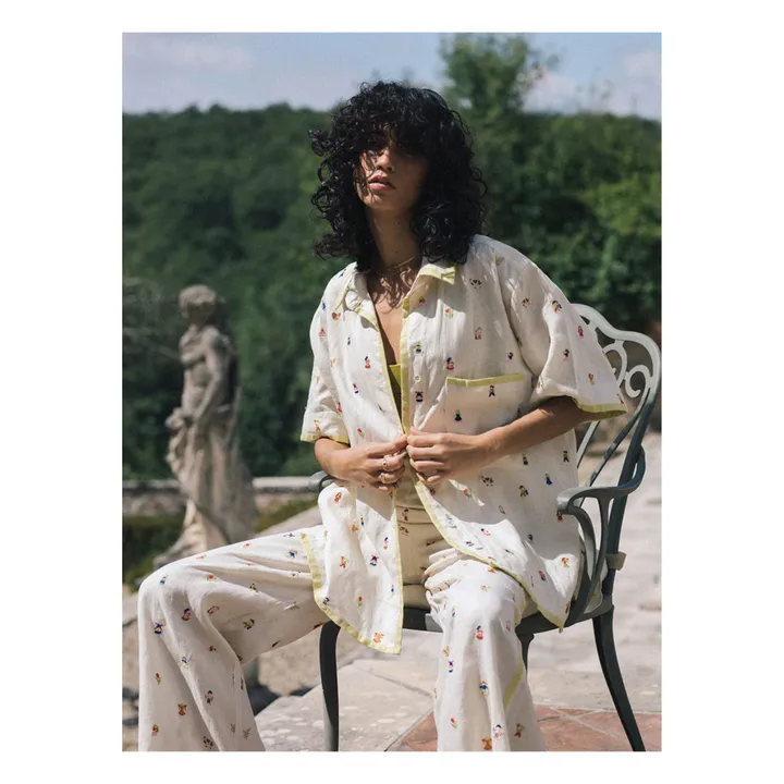 Soleil Soleil Chemise Darcy Broderies Lin | Ecru