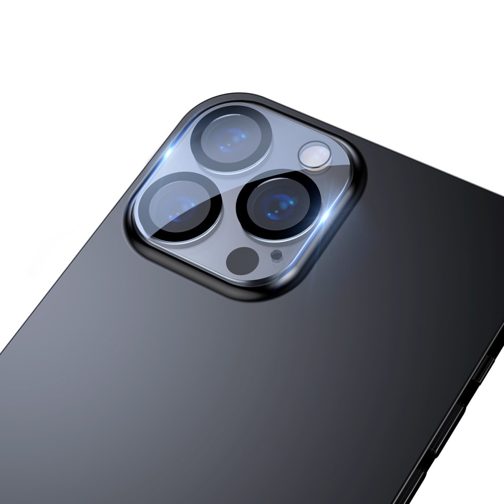(2er Set) iPhone 13 Pro / iPhone 13 Pro Max Kamera Objektiv Protector Vollschutz Panzer Glas - Transparent