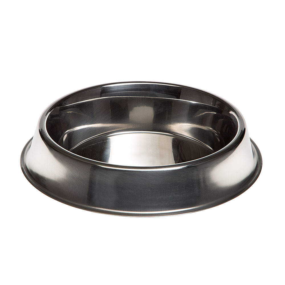 Écuelle acier inox bord relevé anti-dérapant chiens chats ferplast supernova