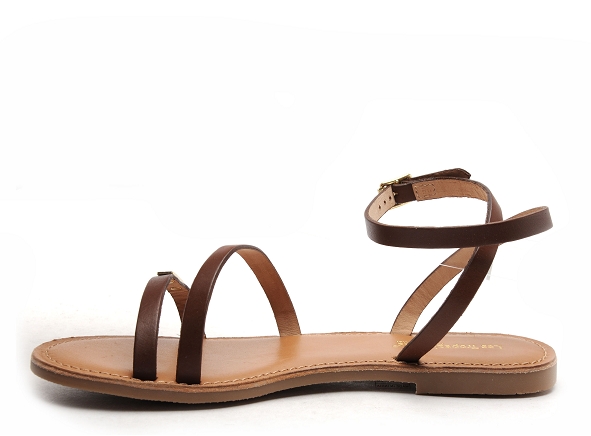 Les tropeziennes nu pieds plats femme hanak f marron