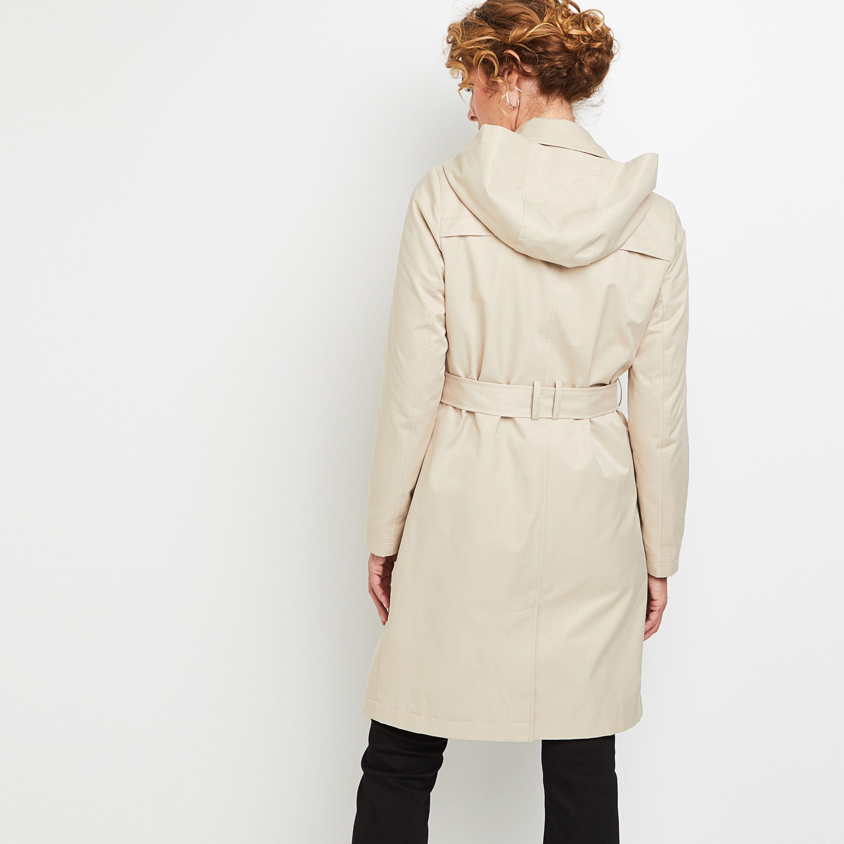 Trench long femme - BEIGE