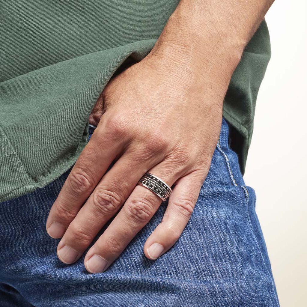Bague Alban Argent Blanc