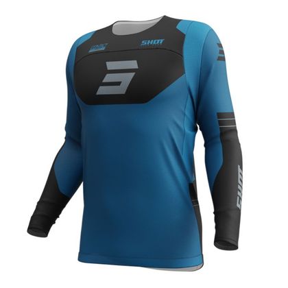 Maillot cross Shot CONTACT - SHIELD 2025 - Bleu