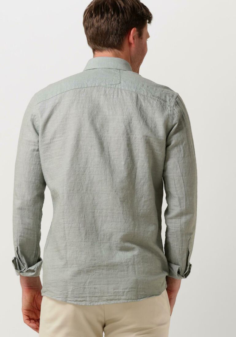CAST IRON groene cast iron casual overhemd long sleeve shirtco li dobby