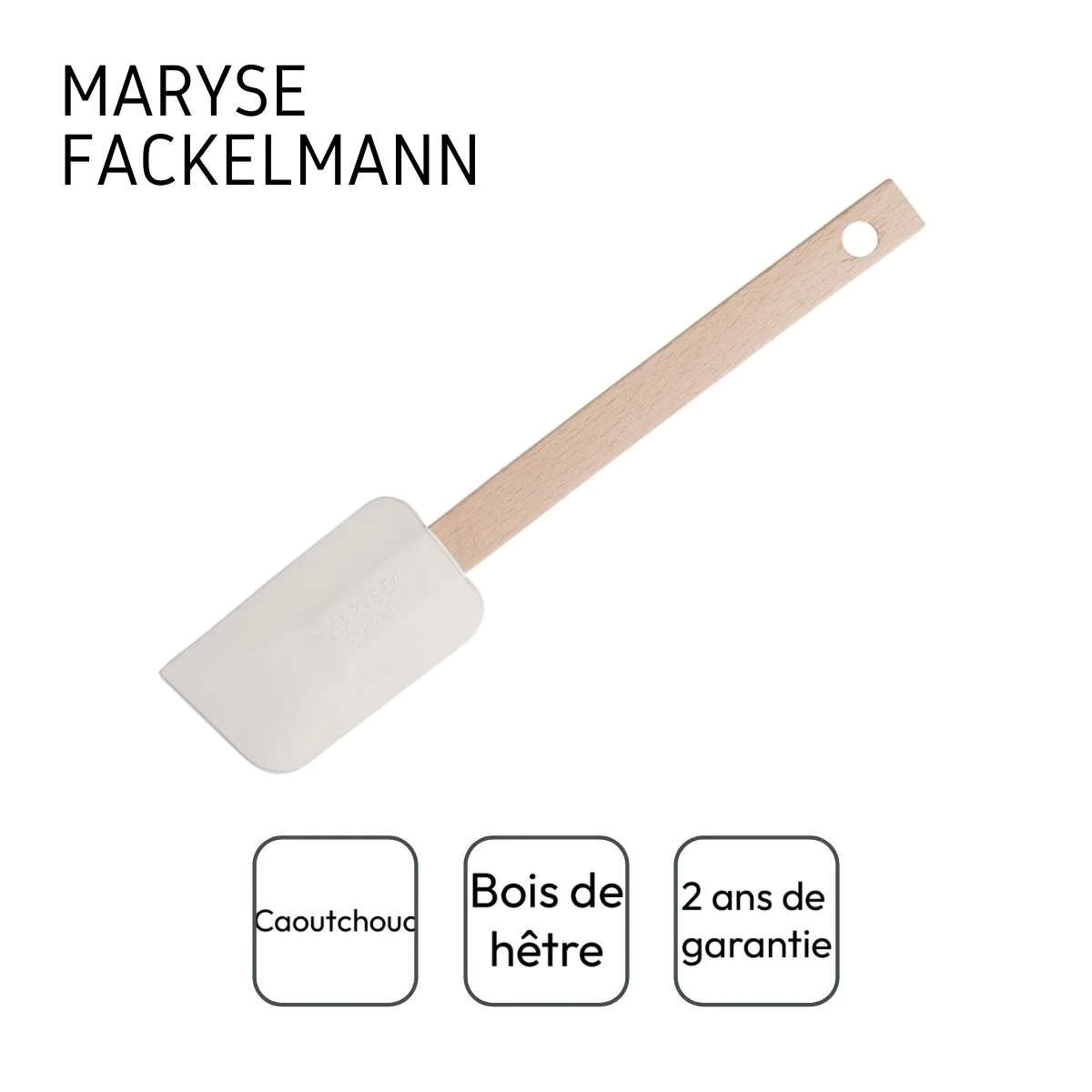 Maryse de pâtisserie et de cuisine 25 cm manche en bois Fackelmann