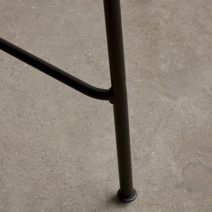 Audo - Co Counter Chair, H 94,5 cm, schwarzes Stahlgestell / Eiche schwarz
