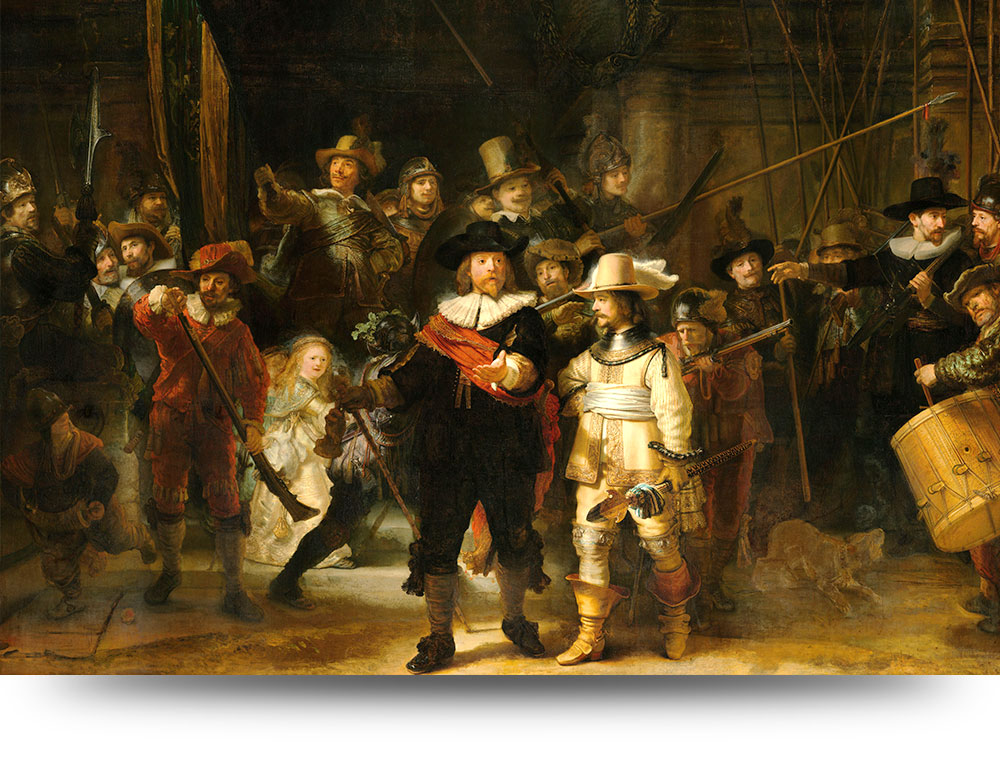 De Nachtwacht - Print op plexiglas 90 x 60 cm