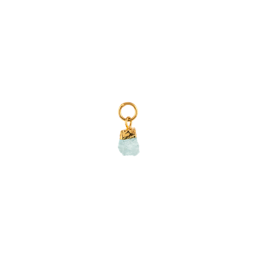 House Of Vincent Fødselssten Vedhæng, Marts Light Blue/Gold