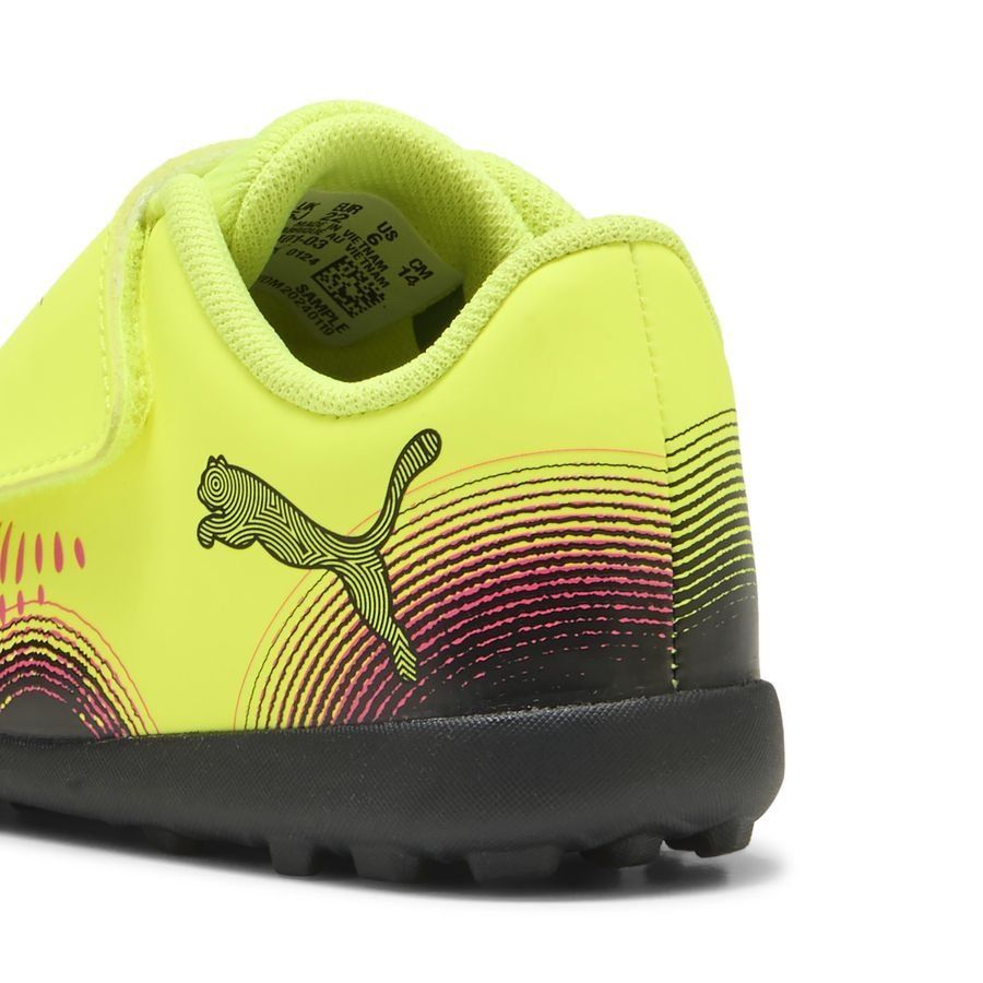 PUMA Future 8 Play Velcro TT Audacity - Jaune/Noir/Sun Struck Enfant