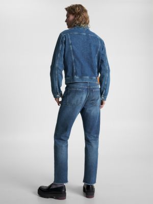 Jaqueta jeans desgastada Crest