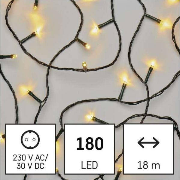 LED Kerst Lichtketting voor Buiten 180xLED/8 modi 23m IP44 warm wit