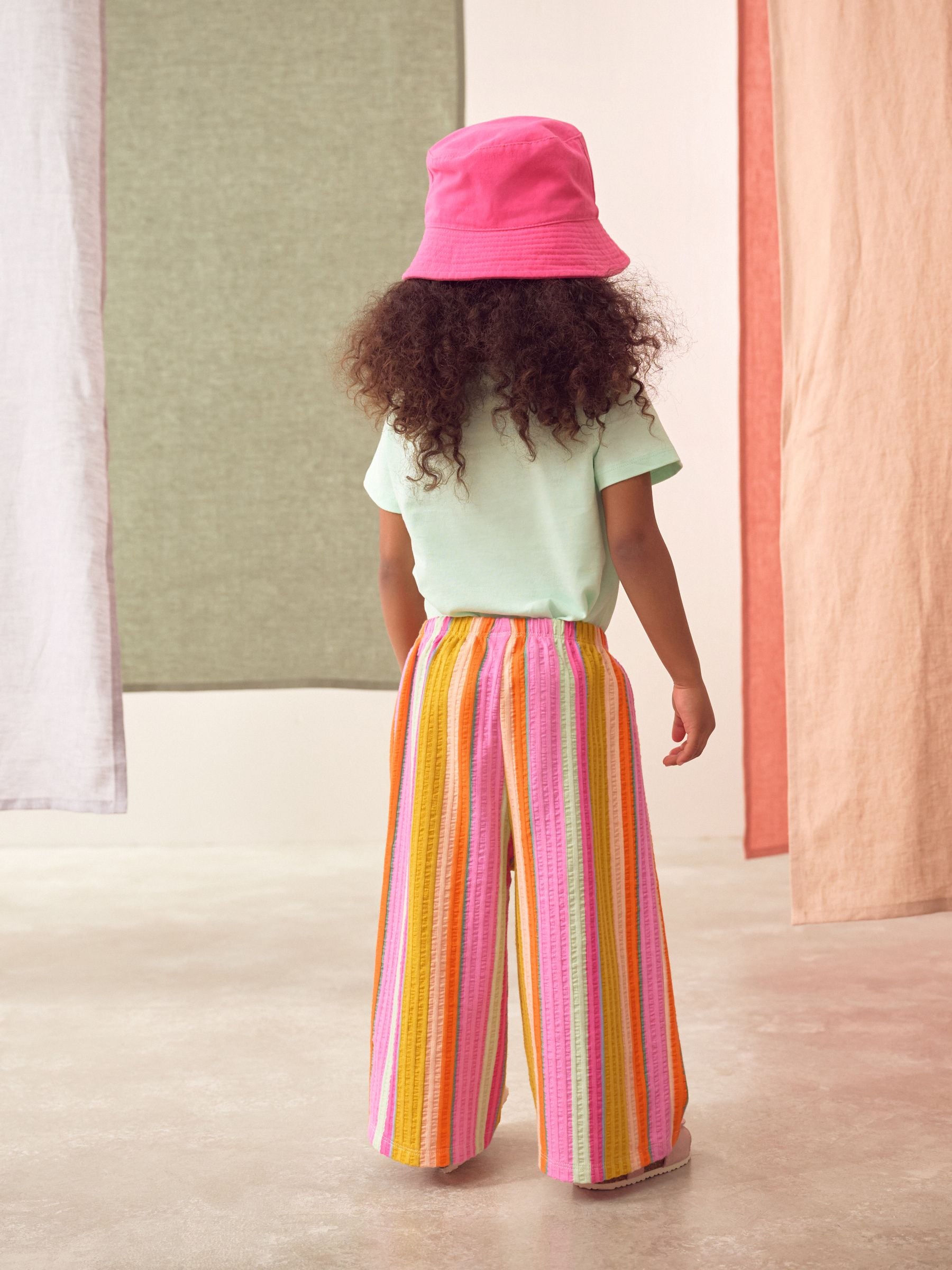 Regenboogstrepen - Broek met wijde pijpen (3mnd -7jr)