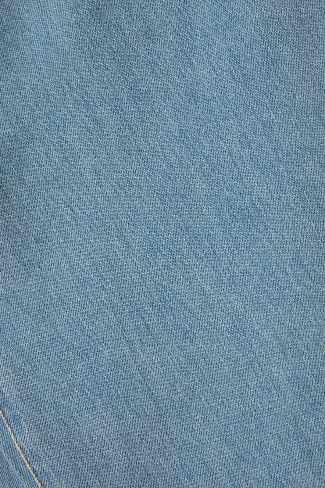 Lichtblauwe high waist wide leg jeans met elastische taille