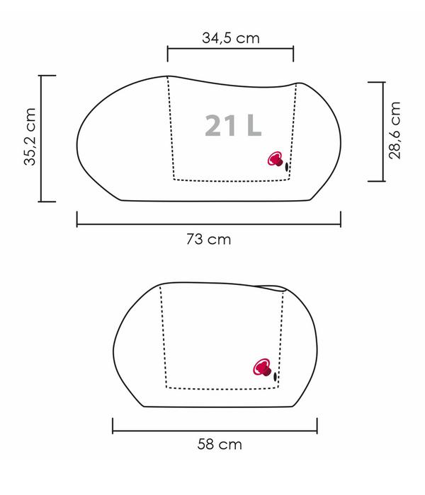 Scheurich Kunststoff-Topf Flow, oval