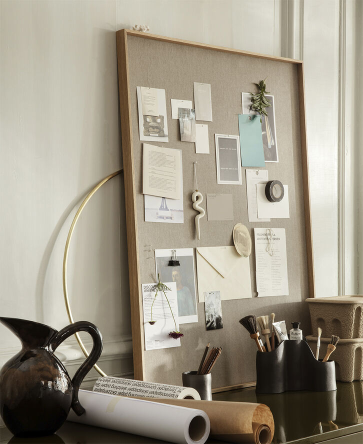ferm LIVING Scenery Pinboard - Large - Natural Oak Sand