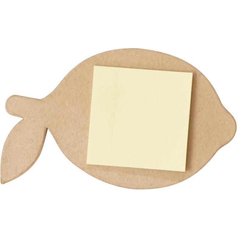 Bloc-notes citron avec aimant - Kraft