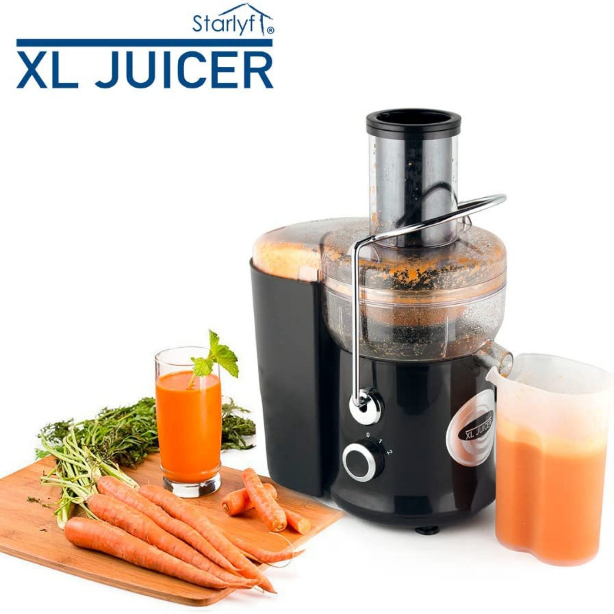 Starlyf® Entsafter- Zentrifugenentsafter ganze Früchte XL Juicer