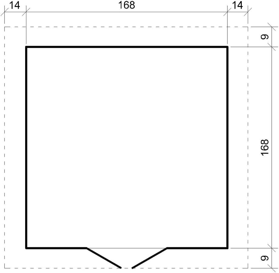 Holzhaus Gartenhaus - Gartenschuppen Holz mit Boden B196xL186xH218 cm/ 2,82 m2 - Lagerschuppen für Garten - Fahrrad Schuppen - TIMBELA M320C+M320G
