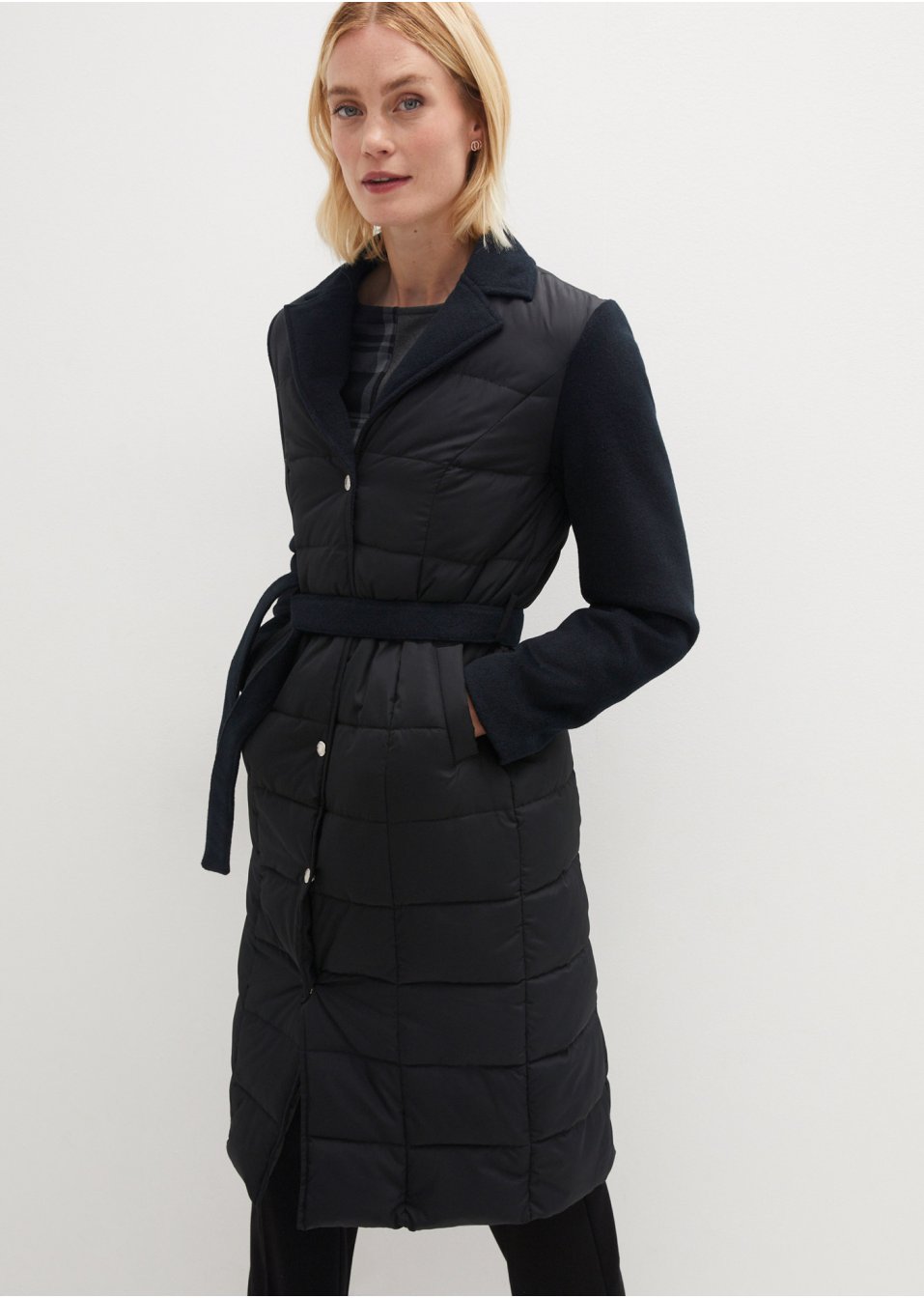 Manteau matelassé style blazer