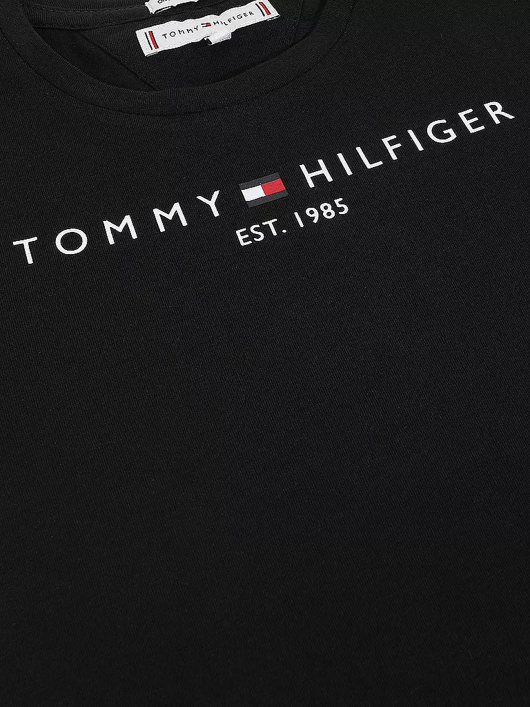 TOMMY HILFIGER Mädchen T Shirt ESSENTIAL schwarz