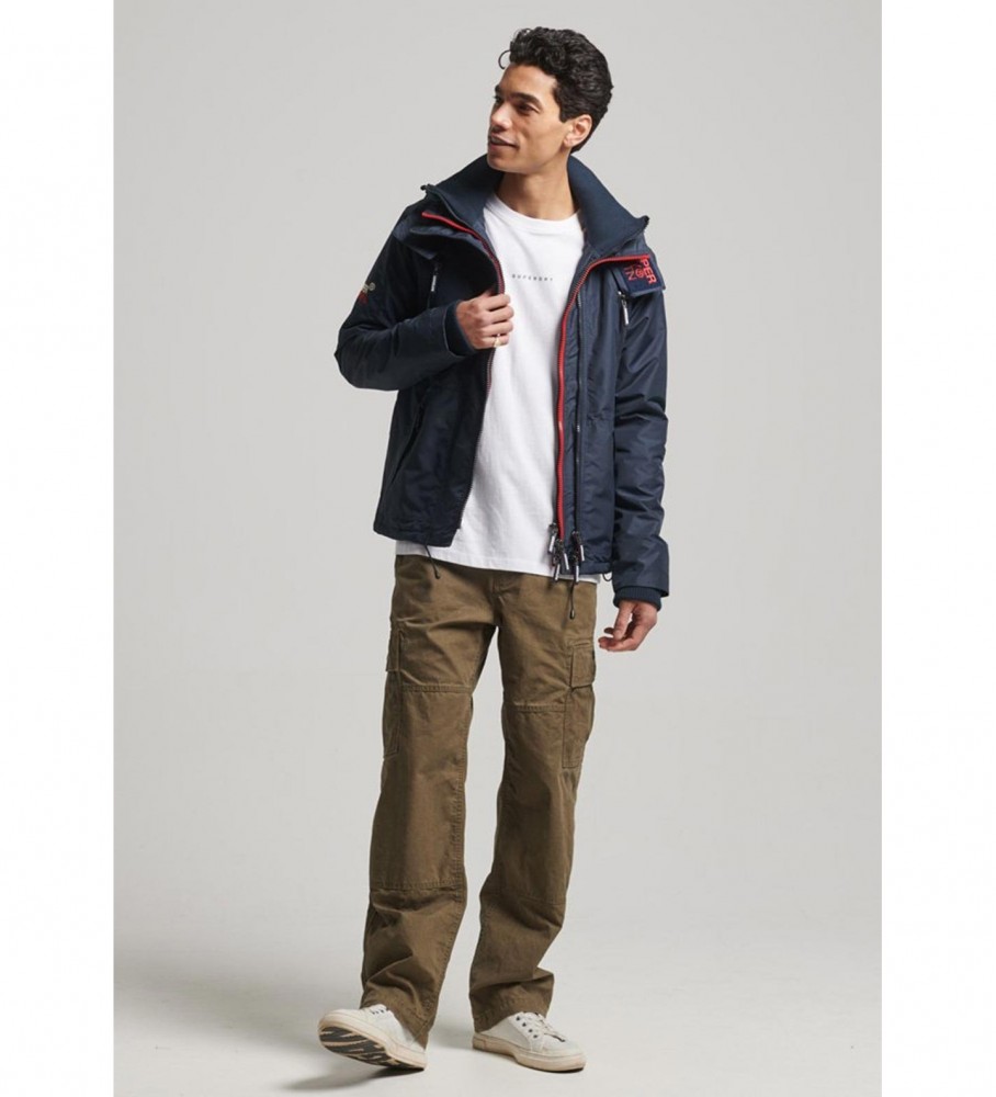 Jaqueta corta-vento Superdry Mountain Nordic, azul-marinho