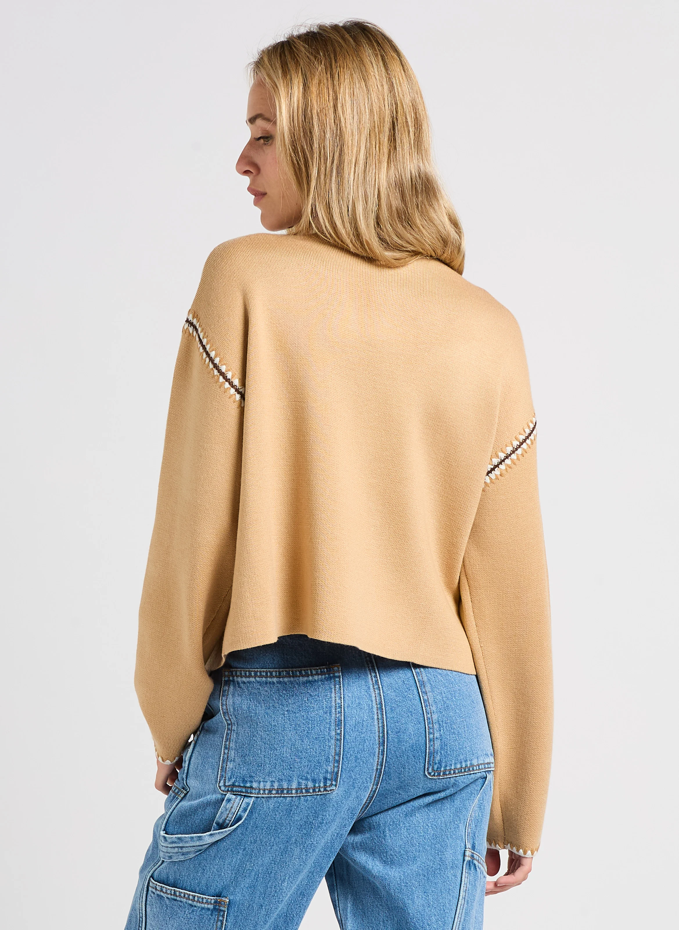 PERATOL - Pull col rond | Beige