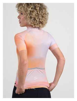 Maillot Manches Courtes Femme Spiuk Top Ten Gris/Orange