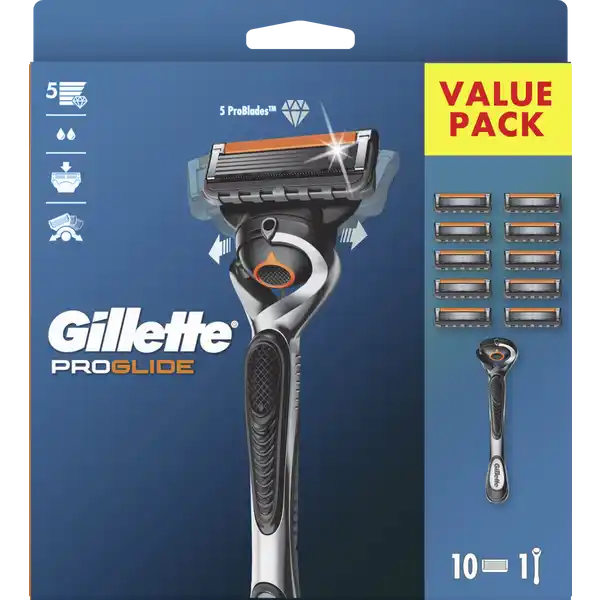 ProGlide Flexball Rasierer mit 10 Klingen Value Pack