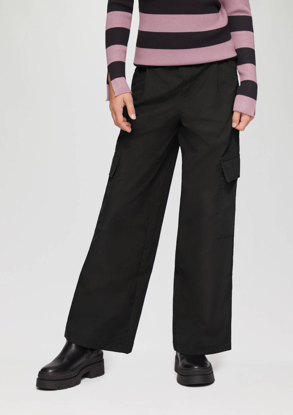 s.Oliver wide leg jeans zwart