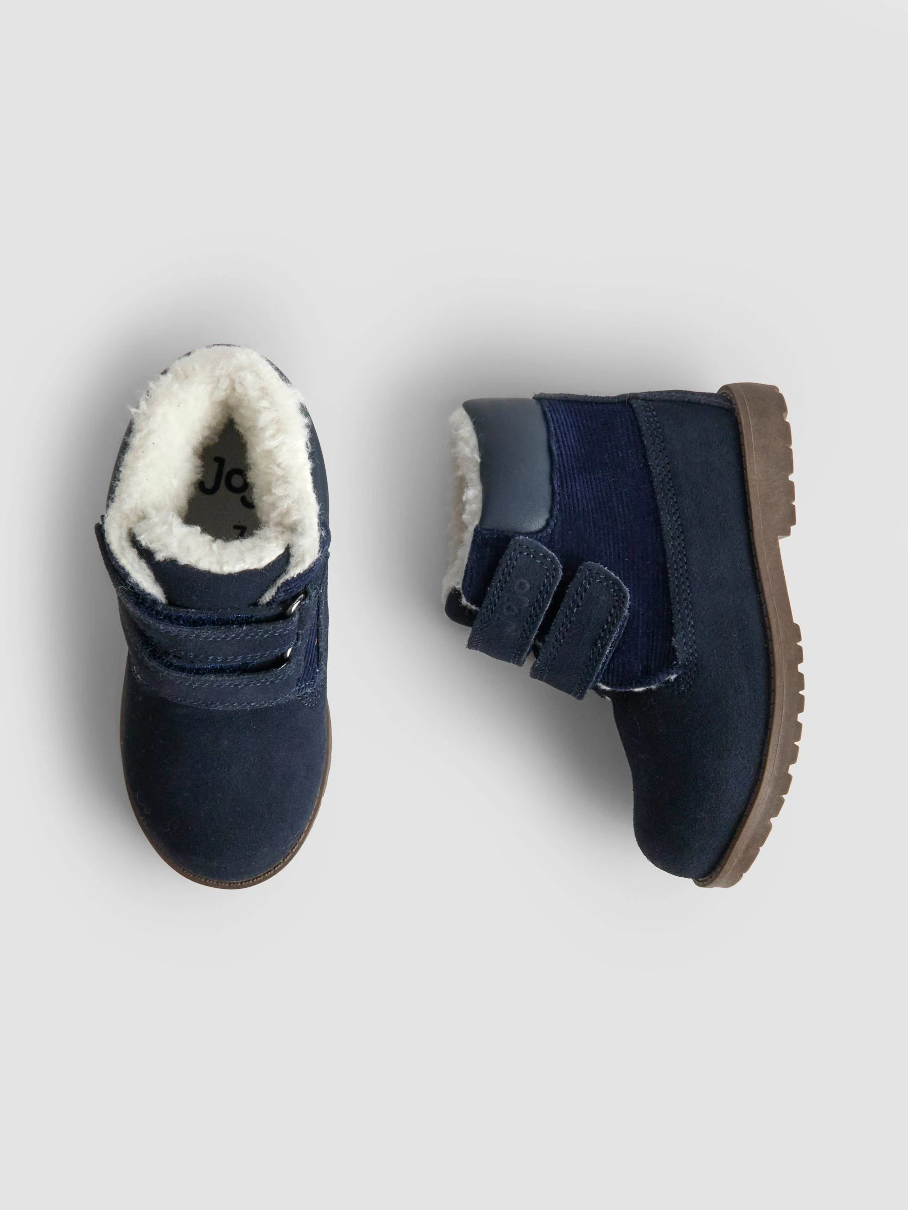 Marineblauw - JoJo Maman Bébé Leather Boots