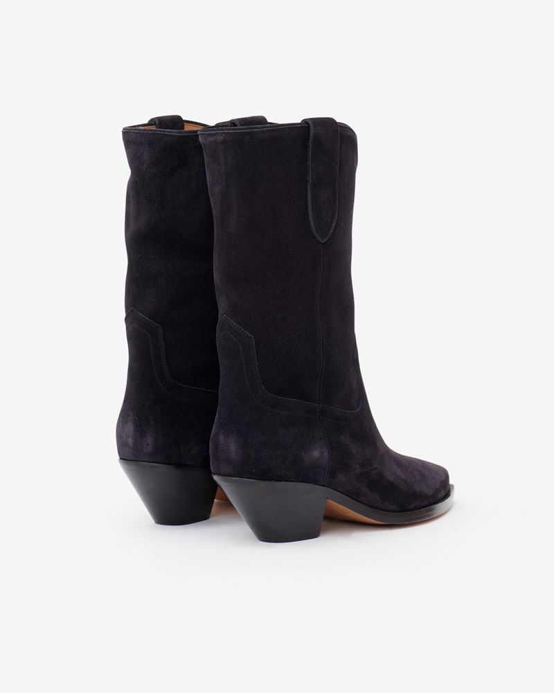 DAHOPE BOTTES SANTIAGS EN CUIR VELOURS