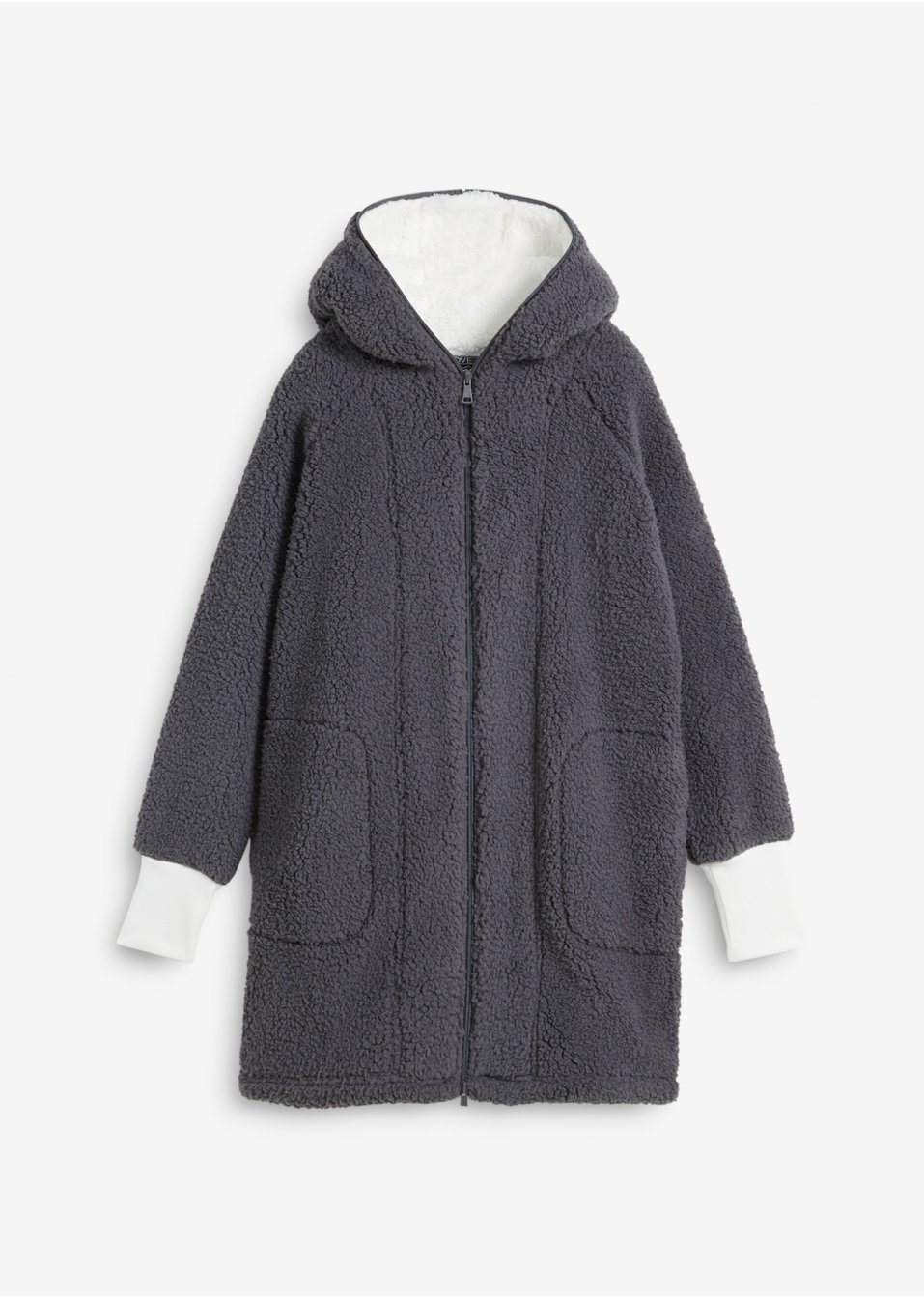 Veste en polaire peluche, oversize