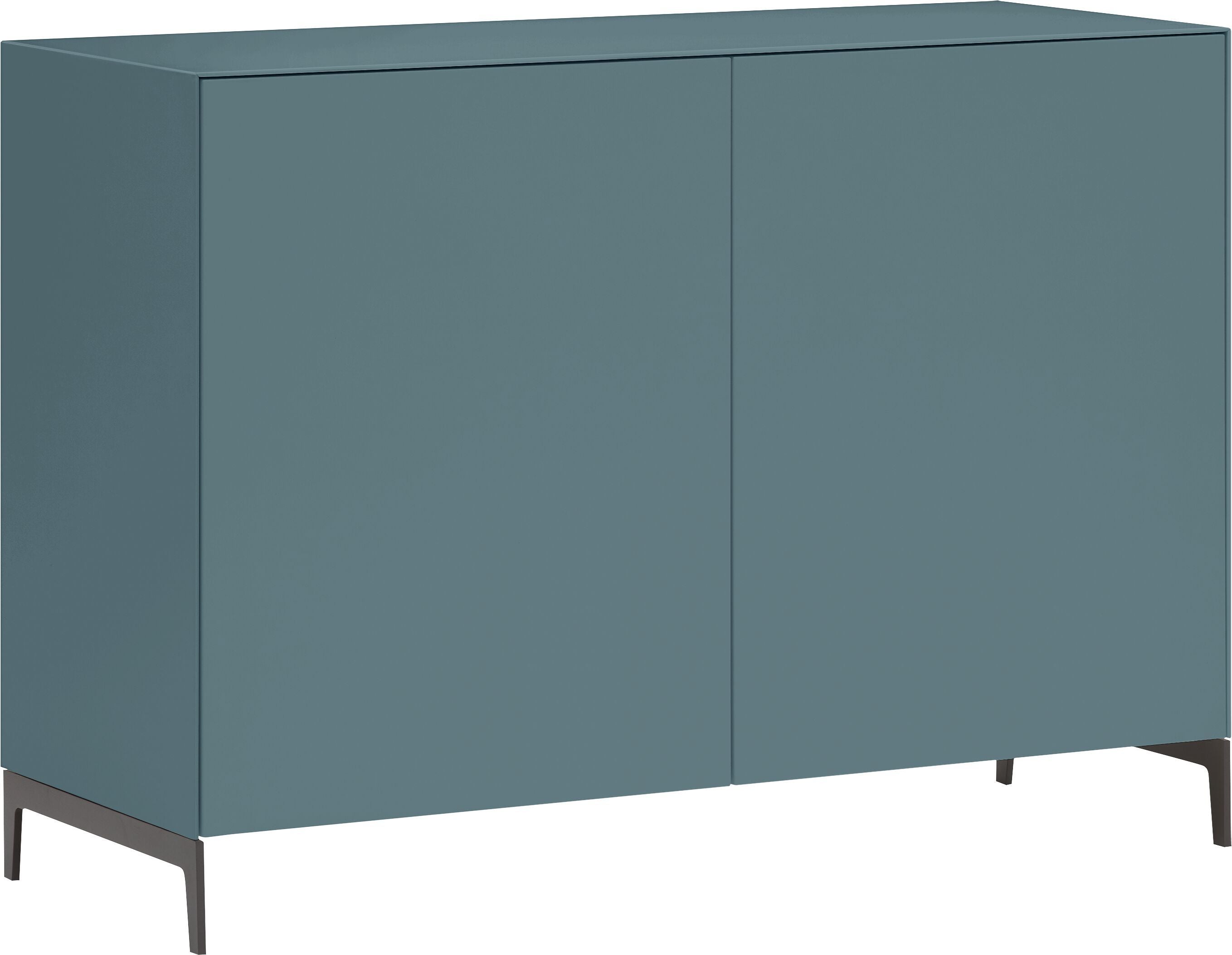 LUX Sideboard - Mittelblau / B: 120.0 cm x T: 46.0 cm x H: 86.5 cm