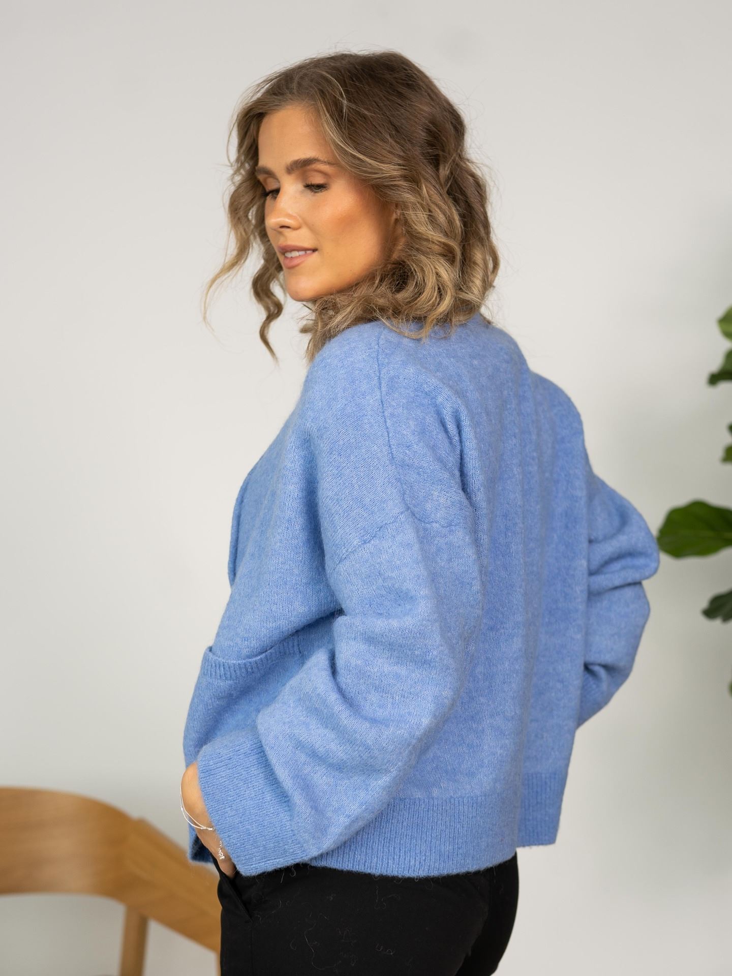 Sia Long Sleeve Knit Zipper Cardigan