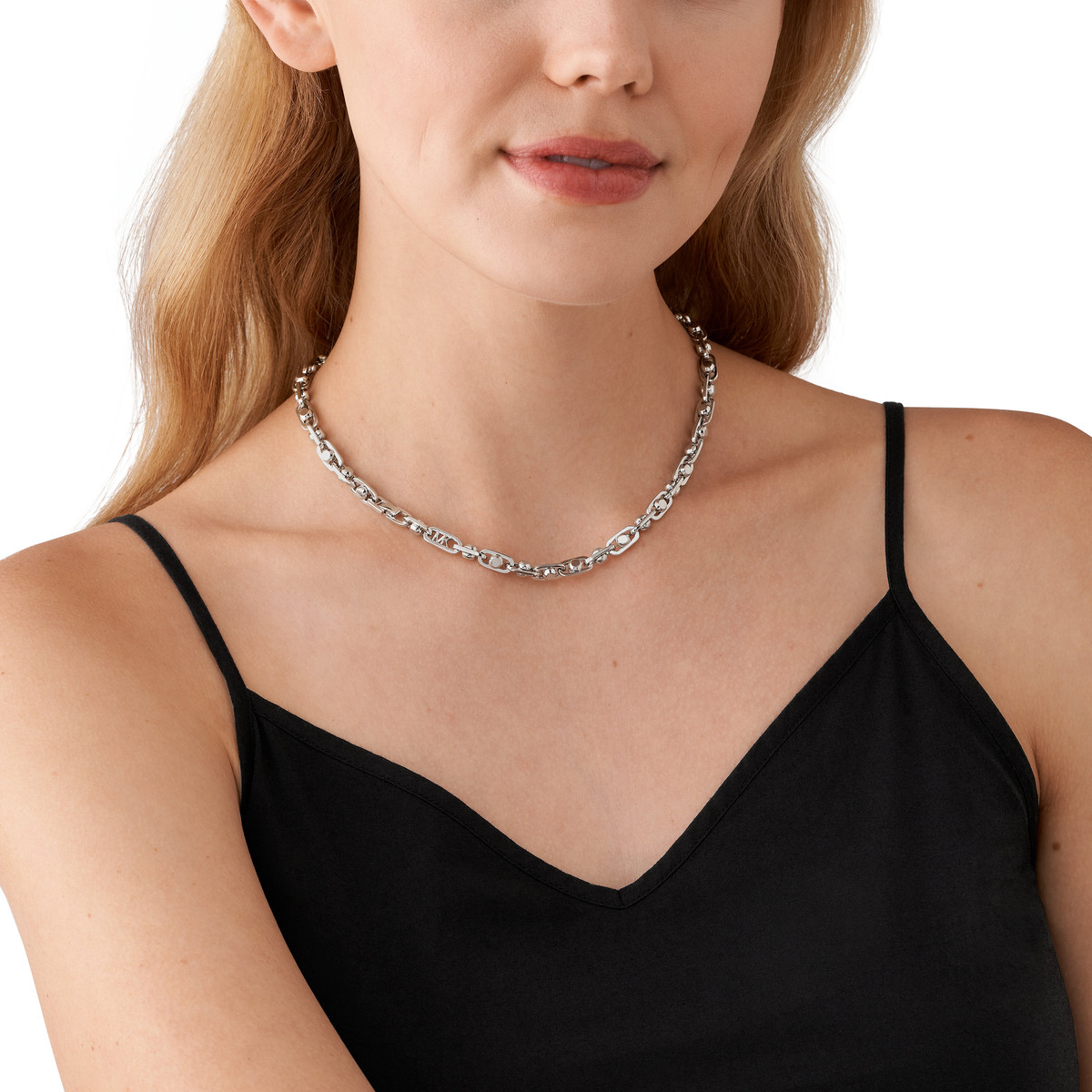 Collier MICHAEL KORS laiton argenté 48 cm