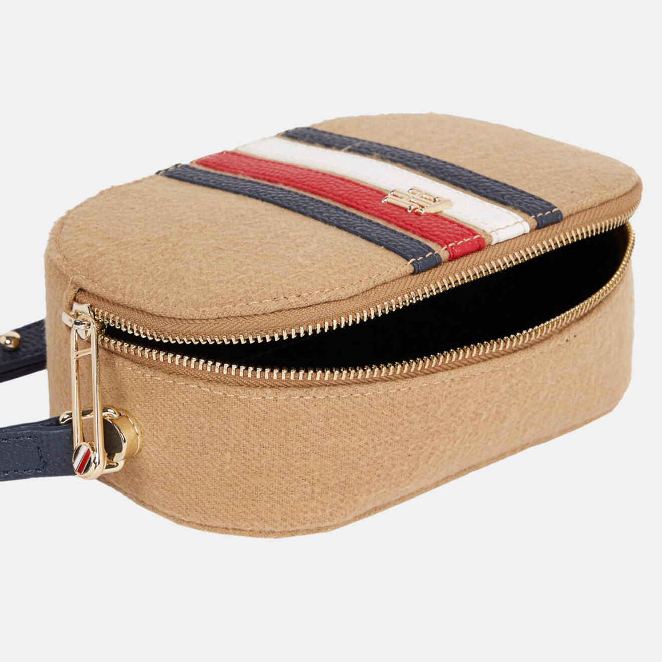 Tommy Hilfiger Sac bandoulière Element Camera Melton camel - 12x19x7 cm